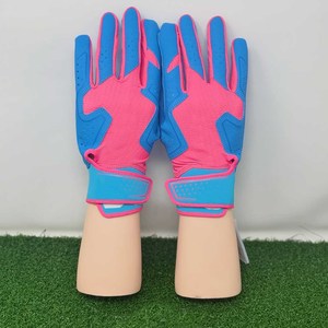 ถุงมือตีเบสบอลสีเหลืองคุณภาพสูง หนังแท้บริเวณฝ่ามือ ระบายอากาศได้ดี สไตล์มืออาชีพ อุปกรณ์ตีลูกเบสบอล ตลาดอเมริกาและยุโรป - Product Image 5