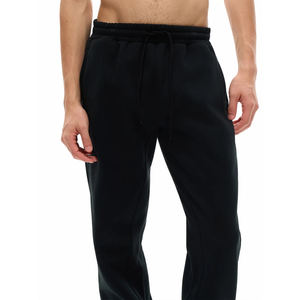 กางเกงวอร์มออกกำลังกายสีดำสำหรับผู้ชาย ผ้าฝ้าย 61.9% โพลีเอสเตอร์ 38.1% ทอแบบทอสำหรับฝึกซ้อมในโรงเรียน กางเกงฟิตเนส กางเกงกีฬา - Product Image 4