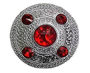 Pin de Kilt Escocés de Acero Inoxidable con Diseño de Arpa Irlandesa, Hecho a Medida, Acabado Cromado - Product Image 6