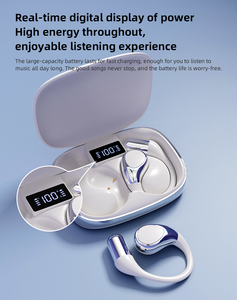 Écouteurs sans fil à crochet d'oreille, suppression du bruit, casque TWS Hi-Fi Stéréo, affichage numérique pour le sport et les appels - Product Image 3