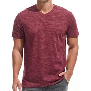 Camiseta Casual Personalizada para Hombre, Cuello en V, Manga Corta, Básica, Lisa, de Verano, para Uso Diario, Ropa Básica Masculina - Product Image 6