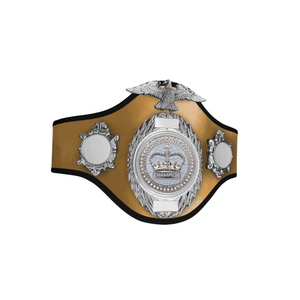 Gold Championship Belt with Crown and Eagle Design High-Quality Engravable Wrestling Title Belt for Events - Product Image 6