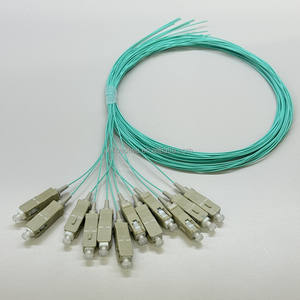 ราคาโรงงาน MM G652D สายไฟเบอร์ออปติก 12 เส้น แบบมีสี หุ้มด้วยวัสดุ LSZH ความยาว 1.5 เมตร สายพิกเทลไฟเบอร์ออปติก OM2 OM3 OM4 - Product Image 2