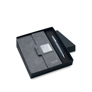Collection Cadeau Comprenant des Journaux Personnalisés à Couverture Rigide, des Stylos à Bille Assortis, un Agenda Sophistiqué pour l'Appréciation des Clients - Product Image 1
