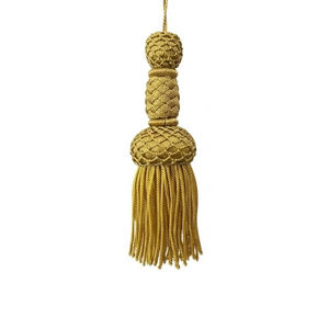 Borlas Doradas Decorativas, Adornos Bordados, Cinta de Moda, Accesorios Religiosos, Borlas para Iglesia, Flecos de Hilo Metálico, Vestimenta Religiosa - Product Image 2