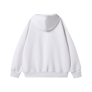 Comfortable Thick Cotton Blend <b>Zip</b> Hoodie Men Soft Touch Base Layer Full <b>Fastener</b> Long Sleeve Hooded Top - Product Image 1