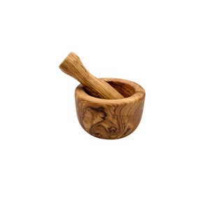 Wholesale Supplies Creative Quality Wood Kitchen Tool Wood Mortar and Pestle Set or Crushing Garlic Spices <b>Herbs</b> and Pesto - Product Image 5