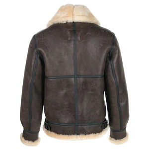 Chaqueta de Cuero Clásica para Hombre, Estilo Motero, con Forro Suave, Prenda Exterior Retro, Perfecta para Motociclistas y Uso Diario Informal - Product Image 2