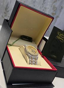 Montres mécaniques automatiques de luxe numériques pour le monde des affaires, avec diamants Moissanite, boîtier en cristal saphir, cadran à aiguilles, étanches 10 bars - Product Image 5