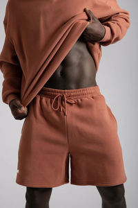 Conjunto deportivo de algodón de 2 piezas para hombre, camiseta y pantalones cortos con lavado ácido, para uso casual de verano. - Product Image 4