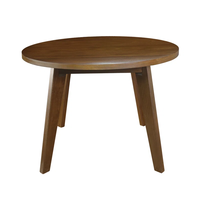 Table basse ronde en noyer massif de style moderne du milieu du siècle, pieds coniques, montage facile, couleur personnalisable, meubles de salon