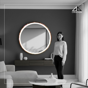 Minimalist and low-maintenance, this S S PVD <b>frame</b> <b>mirror</b> is the ultimate blend of functional art and contemporary design - Product Image 1