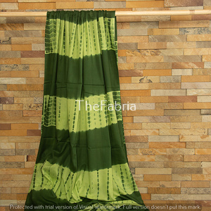 Coton fait main de tissu vert de teinture de cravate pour le matériel de robe - Product Image 4