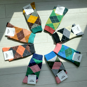 Chaussettes classiques en coton peigné Agyle pour femmes, mélange de coton respirant, usage quotidien, style régulier, toutes saisons - Product Image 1