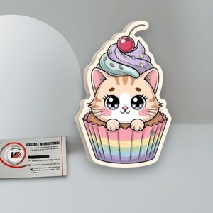ถาดแม่เหล็กอะคริลิคสำหรับต่อขนตาแบบ Private Label รูปทรงน่ารัก คัพเค้ก สี่เหลี่ยม วงรี ผีเสื้อ ดอกไม้ หัวใจ - Product Image 3