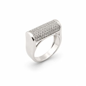 Anillo de Plata de Ley 925 con Micro Pavé de Circonita Cúbica para Hombre, Regalo para Fiesta o Boda, Acabado Pulido - Product Image 3