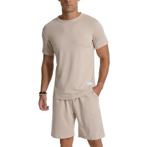Dernier design de vêtements d'été anti-humidité, ensemble de survêtement court pour hommes, ensemble de jogging pour hommes, ensemble court deux pièces - Product Image 1