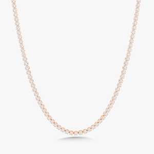 Colliers tennis scintillants en diamant 4 ou 7 carats, ronds, cultivés en laboratoire, classiques, à superposer, 16 pouces, fermoir boîte sécurisé, bijoux de luxe en or massif 14 carats - Product Image 5