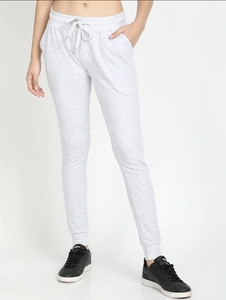 Jogging cargo décontracté pour femme bleu clair à taille élastique avec cordon de serrage, plusieurs poches et design déchiré vieilli, idéal pour le printemps - Product Image 6
