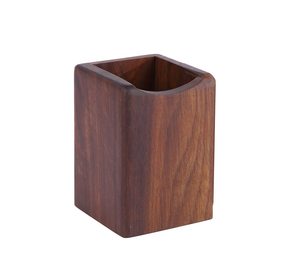 Antique Round Wood Pen Holder For Custom Pen Pencil Sketches Holder For Home Desk Storage Holder/<b>Stand</b> - Product Image 3