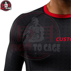Rashguard Deportivo para Adultos, Personalizado, 100% Poliéster Spandex, Impresión Digital, Precio al por Mayor, Compresión, Rápida Secado, MMA - Product Image 5