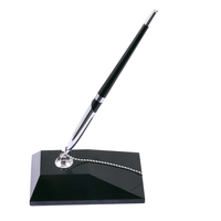 Stylo à bille de bureau Foska, rotatif, en plastique et métal, stylo de table, stylo de bureau, stylo de table avec chaîne