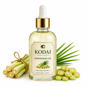 Aceite Esencial de Limoncillo de Tamil Nadu 100% Puro y Natural de Primera Calidad, Destilado al Vapor, para Aromaterapia y Cuidado Facial, Kodai Global Export - Product Image 1