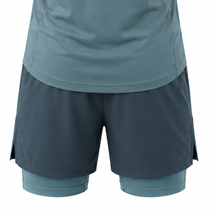 Ensemble de vêtements de sport pour homme, t-shirt de course en mesh léger, short de sport, entraînement de fitness, séchage rapide - Product Image 6
