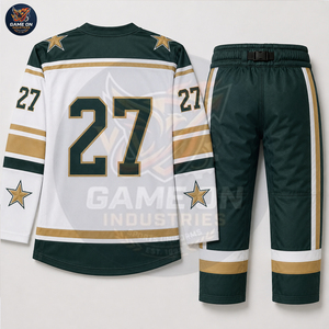 With Private Lable Custom Made Team Wear Quick Dry Sublimated Sportswear Manufacturer Personalized Ice Hockey Jersey and Pant - Product Image 5