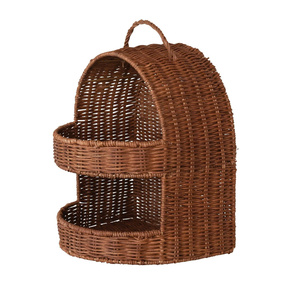 Panier à pommes de terre tressé artisanal en forme d'arche à deux niveaux, panier fait main pour l'exposition de fruits et légumes - Product Image 2