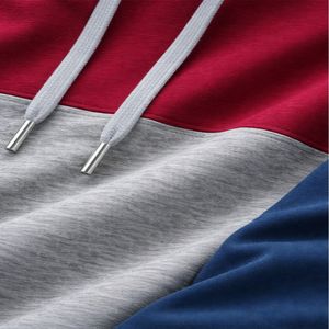 Sweat à capuche color block pour femme, pull décontracté à manches longues, hiver, qualité supérieure, tissu coton et polyester, capuche réglable pour femme - Product Image 6