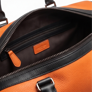 Fabricante de bolsas de viaje resistentes, bolsa de lona de cuero con cremallera y correas para el hombro, bolsas de lona impermeables unisex - Product Image 4