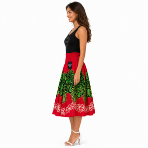 Robe longue florale personnalisée pour femme, style hawaïen, automne, décontractée, légère, 100 % coton, pour vacances tropicales à la plage ou sur l'île, prix de gros - Product Image 5