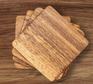 Customized Solid Wooden Coaster Household Dining Room <b>Mat</b> Hollowed Out Wooden Coaster Bowl <b>Mat</b> <b>Plate</b> - Product Image 1