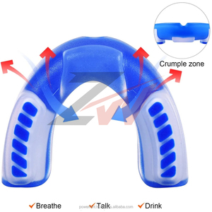 Double Layer <b>Mouth</b> <b>Guard</b> with Gel Shock Pads for Boxing <b>Sports</b> Protection Unisex Adult Lightweight Moldable Design - Product Image 4