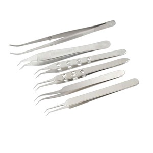 Juego de micropinzas ergonómicas premium para trasplante capilar FUE, instrumentos quirúrgicos manuales de acero inoxidable con certificación CE - Product Image 4