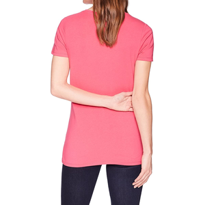 T-shirt pour femme en gros, personnalisable avec logo, en coton uni, manches courtes, grande taille, col rond, respirant, été - Product Image 6