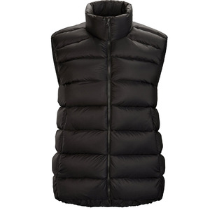 Chaqueta de plumón marrón cálida de invierno para mujer, estilo burbuja, con mangas raglán y dobladillo con cordón, chaleco acolchado de moda - Product Image 1