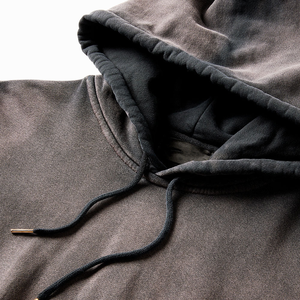 Sudadera con Capucha de Invierno para Hombre de Alta Calidad, Lavado Ácido con Efecto Desgastado, 100% Algodón Felpa, Servicio OEM Personalizable, Venta al Por Mayor Elegante - Product Image 5