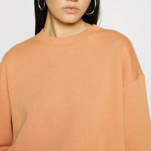 Sweat-shirts et hoodies amples décontractés à manches longues pour femmes, avec logo personnalisé sur le devant, couleur personnalisable, respirants, haute qualité - Product Image 3