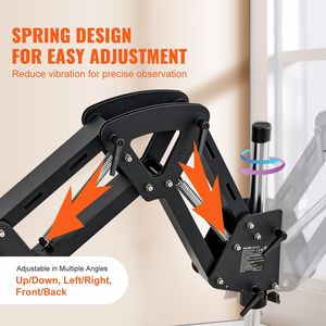 7X-45X Magnification <b>Microscope</b> Multi-Directional Spring Bracket Jewelry Inlaid Stand <b>Microscope</b> for Micro Jewelry Analysis - Product Image 3