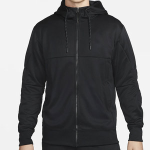 Conjunto Deportivo Premium para Hombre, Negro, Bordado, para Correr |   Conjunto Deportivo con Sudadera con Cierre Completo y Estilo Moderno |   Entrenamiento Atlético Profesional - Product Image 1