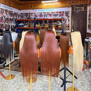 Perruque longue droite en cheveux vierges vietnamiens HD Lace Front sans colle, best-seller - Product Image 4