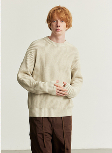 Pull en tricot pour homme, doux et confortable, à manches longues, pour un usage quotidien décontracté, le bureau, la mode hivernale et la superposition - Product Image 4