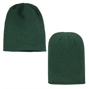 Unisex Solid Color <b>Beanie</b> <b>Hat</b> 100% Acrylic Knitted Winter Cap Casual Style for Adults 56-58CM Head Circumference - Product Image 3