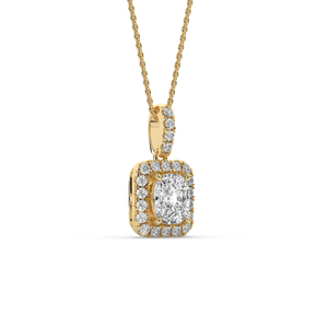 IGI Certified 3 Ct Cushion cut Lab Grown Diamond Pendant 925 <b>Silver</b> Unique Style Lightweight Brilliant Cut Wedding Fine Jewelry - Product Image 2