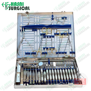 Kit d'instruments parodontaux de qualité supérieure, 33 pièces, en acier inoxydable, pour implants dentaires, chirurgie orthodontique et chirurgie buccale - Product Image 6