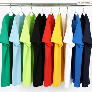 Camiseta Unisex de Cuello Redondo, 100% Algodón Peinado, 200G, Peso Pesado, con Logotipo Personalizado Bordado, Precio de Fábrica CN, Bangladesh - Product Image 6