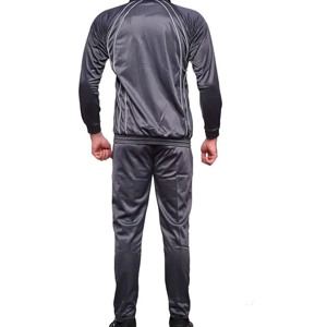 Men's Dark Gray Tracksuit Set Full <b>Zip</b> <b>Hooded</b> Jacket Jogger Pants Quick Dry Sporty Casual Autumn Wear Regular Fit Polyester - Product Image 2