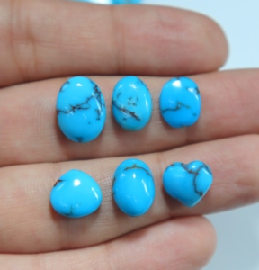 Arizona Turquoise Cabochon Natural Blue Turquoise Mix Shape Loose Stones for Jewelry Making - Product Image 2
